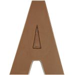 Philadelphia Candies Solid Milk Chocolate Alphabet Letter A, 1.75 Ounce Novelty Gift