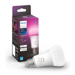 Philips Hue White and color Ambiance A19 Medium Lumen Smart LED Bulb, Bluetooth & Zigbee Compatible (Hue Hub Optional), Compatible with Alexa & Google Assistant, 1 Bulb