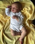 Pinky Reborn Baby Dolls 20 Inch Realistic Newborn Baby Dolls Soft Silicone Baby Doll with Clothes and Toy Accessories…