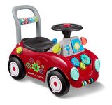 Radio Flyer Busy Buggy, Sit to Stand Toddler Ride On Toy, Ages 1-3, Red Kids Ride On Toy, Large