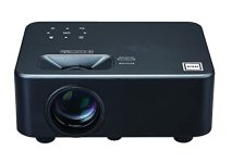 RCA Roku Smart Home Theater Projector - Stream Netflix, Prime Video, Hulu, Disney+, Apple TV+ and more - Portable Projector Compatible with TV, PC, HDMI, USB, VGA - Living room/Backyard Projector