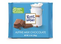 Ritter Sport Alpine Milk Chocolate, 3.5 Ounce Bar, 12 Pack 100% certified Sustainable Cocoa
