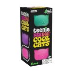 Schylling NeeDoh - Teenie Cool Cat - Soft Sensory Fidget Toy - Collectible Stress Balls - Ages 3+ - CCTND