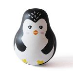 Shumee Wooden Penguin Wobbler/Wobble Toy - Baby Tummy Time Toy Montessori Tumbler Toys - (1-3 Years)| Roly Poly Toys | Wobbler Toys, Baby Development Toy for Infants Toddlers, Infant Boy Girl Gifts