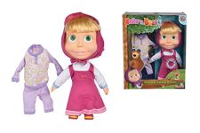 Simba Masha and Michka 109301022WEB Musical Doll Pyjamas 30 cm 2 Melodies + Phosphorescent Pyjamas - Batteries Included