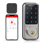 Smart Lock,SMONET WiFi Keyless Entry Door Lock Deadbolt Bluetooth Electronic Locks Touchscreen Keypad Featuring App Work with Alexa Google Home for Home Front Door Hotel