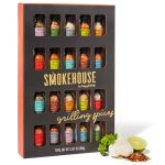 Smokehouse by Thoughtfully Ultimate Grilling Spice Set, Grill Seasoning Gift Set Flavors Include Chili Garlic, Rosemary and Herb, Lime Chipotle, Cajun Seasoning and More, Pack of 20