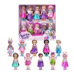 Sparkle Girlz-Dolls-4.7"-Fantasy Little Friend Collection Set of 10 by ZURU, Perfect Girls for Kids 3 Years Old and Up