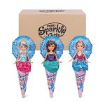 Sparkle Girlz 10.5" 3 Pack Combo by ZURU Winter Princess Dolls Set, Interchangeable Outfit and Shoes, Royal Dress, Long Hair Fashion Doll for Girls and Children