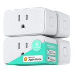 VOCOlinc Homekit Smart Plug Works with Alexa, Apple Home, Google Assistant, WiFi Smart Plug That Work with Alexa, Electrical Timer Outlet Support Siri, No Hub Required, 15A, 2.4GHz, 110～120V (4 Pack)