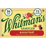 Whitman's Sampler Gift Box of Assorted Chocolates, 36 Ounce (72 Pieces)