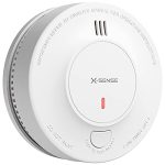 X-Sense Smoke Alarm, 10-Year Battery Fire Alarm Smoke Detector with LED Indicator & Silence Button, SD2J0AX