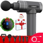 Xllent 2023 New Massage Gun Christmas Gifts for Women/Men - Portable Super Quiet Electric Percussion Muscle Massager,Gifts for Mom/Wife/Dad/Her/Him,Black Deals Friday 2023(Gray)