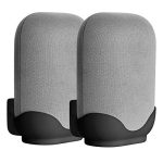 2 Pack Wall Mount Compatible with Google Nest Audio Speaker,Built in Cord Management Easy Install,Stable Stand Google Nest Audio Smart Speaker Holder Accessories for Space-Saving