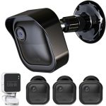 All-New Blink Outdoor Camera Housing and Mounting Bracket (4th Gen & 3rd Gen), 3 Pack Protective Cover and 360° Adjustable Mount with Sync Module 2 Outlet Mount (Black)