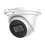 Amcrest UltraHD 4K (8MP) Outdoor Security IP Turret PoE Camera, 3840x2160, 98ft NightVision, 2.8mm Lens, IP67 Weatherproof, MicroSD Recording (256GB), White