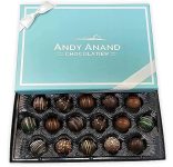 Andy Anand Dark Chocolate Truffles 16 Pcs Of Champagne, Rum, Amaretto, Black Forest Ext Amazing-Delicious-Decadent Gift Boxed Birthday Valentine Christmas Mothers Fathers day Wedding (8oz)