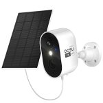 AOSU 2K Solar Security Cameras Wireless Outdoor, Solar Outside Camera for Home Security, WiFi Camera with Color Night Vision, PIR Human Detection, 2-Way Talk, IP66 Waterproof, HomeBase not Compatible