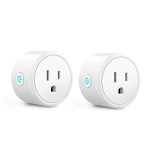 Aoycocr Mini Smart Plugs - Bluetooth WiFi Outlet Compatible with Alexa, Google Home Assistant, Remote Control with Timer Function Switch,ETL/FCC/Rohs Listed Socket 2 Pack