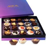 Astor Chocolate Belgian Truffles Dessert Party Gift Box, 20 Piece Set, 8 Unique Flavors. Delicious Fillings And Decorated Toppings, Christmas Chocolate Gift Box, Gourmet Food Baskets, Candy for Him Her Mom Dad Men Women Family, Birthday Holiday Gifts Food Basket