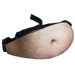 Belly Fanny Pack Funny White Elephant Gifts for Adults Gag gifts Christmas Gifts for Men Women Gift Exchange,Dad Bag Fake Beer Belly Waist Pack Unisex Waist Bag