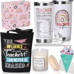 Best Teacher Appreciation Gifts, 20 OZ Insulated Tumbler for Women Teacher Gifts, Unique Gifts Ideas from Students - Retirement Thank You Basket Box for New Teachers,Teachers Day Gifts,Christmas Gifts