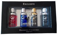 Beverly Hills Polo Club Exclusive Fragrance Collection For Men With 4 Different Fragrances, Blaze, Blue, Classic, and Sexy, 1fl oz Each (Pakaging May Vary)