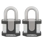 BRINKS Home Security 672-50201: 50Mm Laminated Steel, Commercial, 2Pk