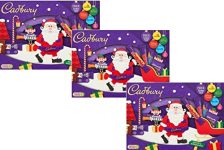 Cadbury Christmas Chocolate Gift Box - Cadbury Santa Chocolate Selection Box 145g Pack of 3- Cadbury Bundle