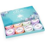 CalmNFiz Shower Steamers - 8 Pack Set Shower Bombs Tablets in Gift Box with 8 Fragrances with Shea Butter for Self-Care & Relaxation, Christmas Gifts Idea for Women and Men