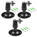 Camera Bracket Mount 3 Pcs Security Wall Mount for Oculus Sensor Arlo, Arlo Pro,Metal Security Camera Bracket Outdoor Indoor Oculus Rift Mount Bracket 360° Rotation 1/4" Screw Camera Wall Mounts CCTV