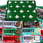 Christmas Chocolate Gift Box Hershey’s Bar, Sugar Cookie, Candy and Milk Chocolate - Individually Wrapped Hershey’s Assorted Chocolate Christmas Candy for Gifting, and Winter Holiday Indulgence 40 Pack (Christmas Trees Gift Box)