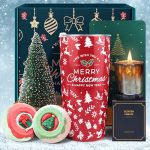 Christmas Gifts for Women 2023 – Unique Christmas Gift Sets for Women, Coworkers, Teacher, Sister, Mom, Wife, Friend, Xmas Tumbler, Christmas Gift Baskets for Women, Cinnamon Apple Candle