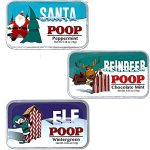 Christmas Poop Mints - Christmas Novelty Candy Mint Tins Gag Gifts (Set Of 3) Funny Christmas Stocking Stuffers