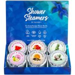 Cleverfy Shower Steamers Aromatherapy - Variety Gift Box of 6 Shower Bath Bombs with Essential Oils. Self Care Christmas Gifts for Women and Stocking Stuffers for Adults and Teens. Blue Set