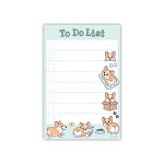 Cute Welsh Corgi Sticky to Do List | Funny Kawaii Corgi Butt Humor Notebook Notepad Note Card | Corgi Lover Gift| 50 Pages 4x6"