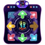 Dance Mat Toys for 3-12 Years Old Girls - Light Up 8 Buttons Dance Mat with 7 Game Modes - Bluetooth & Built-in 8 Song Musical Mat Dance Pad - Birthday Toys Gifts for Girls Boys Kids Age 4-7 8-12