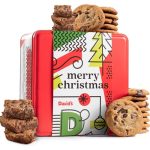 David’s Cookies Gluten-Free Assorted Cookies and Brownies Combo in Merry Christmas Themed Tin Gift Box – Fresh Baked Delicious Gourmet Cookies and Brownies For Everyone - Ideal Gift This Holidays or For Any Occasions