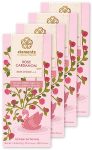 Elements Truffles Rose Bar w/Cardamom - Heavy Metal Tested- Dairy Free Chocolate Bar - Paleo, Gluten Free, Non-GMO, Raw & Organic Chocolate Bar - Ayurveda Inspired Healthy Chocolate Bar - 4 Pack