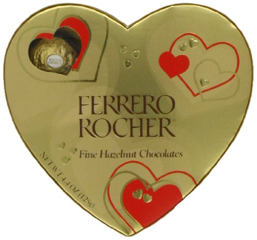 ferrero rocher heart shaped box
