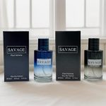 Fragnance Sparks Savage for Men Combo of (Black and Blue) - 3.4 Oz each, Men's Eau Perfum - Refreshing & Warm Masculine Scent