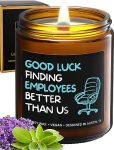 Funny Boss Men Candle, Funny Boss Gifts for Men, Best Boss Gifts for Men, National Boss Day Gifts for Men, Best Boss Ever Gifts for Men, Gag Gift for Bosses Day Gifts for Men Funny Gifts for Boss Man