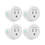 GHome Smart Mini Smart Plug, 2.4G Wi-Fi Outlet Socket Compatible with Alexa and Google Home Smart Life, APP Control with Timer Schedule Function, No Hub Required, ETL FCC Listed,4 Pack, White (WP3-4)