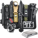 Gifts for Men Dad Husband, Survival Gear and Equipment 12 in 1, Christmas Stocking Stuffers, Fishing Hunting Birthday Gifts Ideas for Him Boyfriend Teen Boy, Cool Gadget, Camping Survival Kit