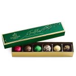 Godiva Chocolatier Chocolate Holiday Truffle Flight - 6 Piece Limited Edition Assorted Gift Box – Gourmet Dark, Milk and White Chocolate Truffles for Chocolate Lovers