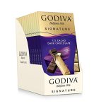 Godiva Chocolatier Chocolate Signature Mini Bars,72% Cacao Dark, 3.1 Ounce (Pack of 12)