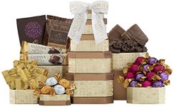 Godiva Milk, Dark and White Chocolate Tower by Wine Country Gift Baskets,4 pound