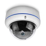 HD 1080P 360 Degree Dome Surveillance Cameras Indoor Outdoor 4 in 1 (TVI/AHD/CVI/CVBS BNC Analog System) 1.44mm Fisheye CCTV View Round Wide Angle Security Camera Coax