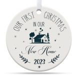 House Warming Gifts New Home, Housewarming Gift, First Home Christmas Ornament 2023, New Home Gift Ideas, Ceramic Ornament