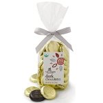 Lake Champlain Organic Dark Chocolate Coins Gift Bag, 20 Pieces, 5.8 Ounces